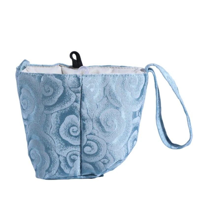 Kaasaskantav teekomplekt Buggy kott kaasaskantav väike teetassi kotid Pingutusnööriga kott Travel Master Cup kootud puuvillane kott reisitee komplekti kott