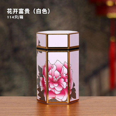 Δημιουργικό εξάγωνο κουτάκι τσαγιού Κινεζικό δοχείο αποθήκευσης τσαγιού Μικρό σφραγισμένο φορητό κουτί τσαγιού Αξεσουάρ σετ τσαγιού κενού κουτιού