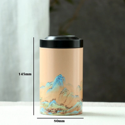 Tühi plekk-teekann teekast Kodumajapidamises kasutatav hoiuruum Kaasaskantav teekann, suletud pott elutuba diivanilaud Dekoratiivsed tarvikud