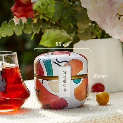 Tea Caddy Box konteinerid Küünlapurgid kohv kommid suupisted väikesed plekk mini kaasaskantavad säilituskarbid suletud purgid pakend teenõud