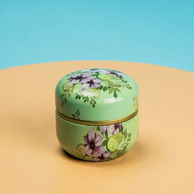 Tea Caddy Box konteinerid Küünlapurgid kohv kommid suupisted väikesed plekk mini kaasaskantavad säilituskarbid suletud purgid pakend teenõud