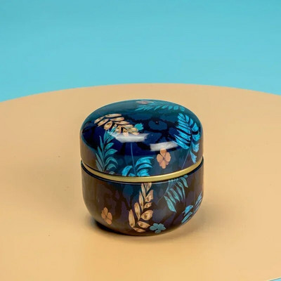 Tea Caddy Box konteinerid Küünlapurgid kohv kommid suupisted väikesed plekk mini kaasaskantavad säilituskarbid suletud purgid pakend teenõud