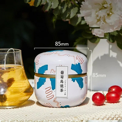 Tea Caddy Box konteinerid Küünlapurgid kohv kommid suupisted väikesed plekk mini kaasaskantavad säilituskarbid suletud purgid pakend teenõud