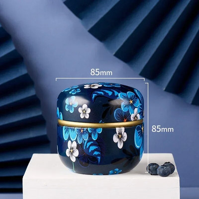 Tea Caddy Box konteinerid Küünlapurgid kohv kommid suupisted väikesed plekk mini kaasaskantavad säilituskarbid suletud purgid pakend teenõud