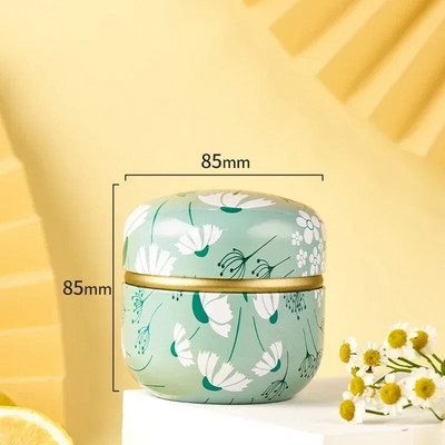 Tea Caddy Box konteinerid Küünlapurgid kohv kommid suupisted väikesed plekk mini kaasaskantavad säilituskarbid suletud purgid pakend teenõud