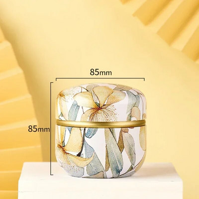 Tea Caddy Box konteinerid Küünlapurgid kohv kommid suupisted väikesed plekk mini kaasaskantavad säilituskarbid suletud purgid pakend teenõud