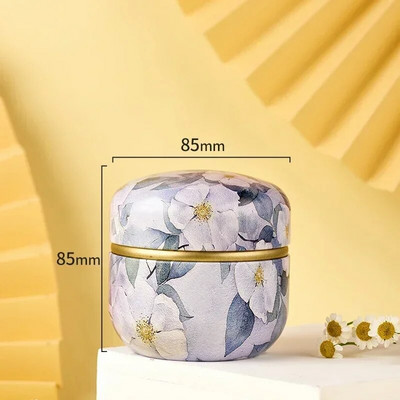 Tea Caddy Box konteinerid Küünlapurgid kohv kommid suupisted väikesed plekk mini kaasaskantavad säilituskarbid suletud purgid pakend teenõud