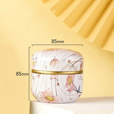 Tea Caddy Box konteinerid Küünlapurgid kohv kommid suupisted väikesed plekk mini kaasaskantavad säilituskarbid suletud purgid pakend teenõud