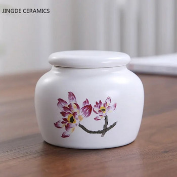 Mini Ceramics Tea Caddy Tieguanyin Резервоар за съхранение на чай Пътуване Преносим запечатан буркан за чай Контейнер за кафе Битови резервоари за съхранение