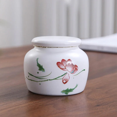 Minikeraamika Tea Caddy Tieguanyin tee hoiupaak reisimiseks kaasaskantav suletud teepurk kohvikonteiner majapidamises kasutatavad hoiupaagid