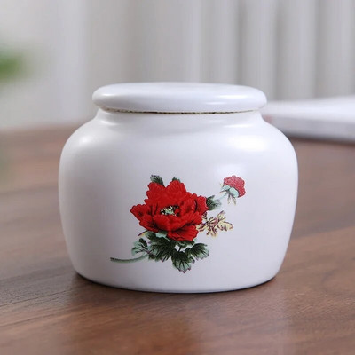 Minikeraamika Tea Caddy Tieguanyin tee hoiupaak reisimiseks kaasaskantav suletud teepurk kohvikonteiner majapidamises kasutatavad hoiupaagid