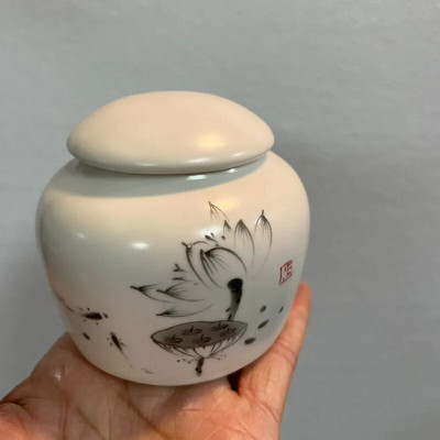 Minikeraamika Tea Caddy Tieguanyin tee hoiupaak reisimiseks kaasaskantav suletud teepurk kohvikonteiner majapidamises kasutatavad hoiupaagid