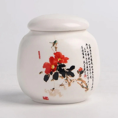 Minikeraamika Tea Caddy Tieguanyin tee hoiupaak reisimiseks kaasaskantav suletud teepurk kohvikonteiner majapidamises kasutatavad hoiupaagid