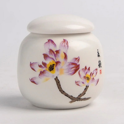 Minikeraamika Tea Caddy Tieguanyin tee hoiupaak reisimiseks kaasaskantav suletud teepurk kohvikonteiner majapidamises kasutatavad hoiupaagid