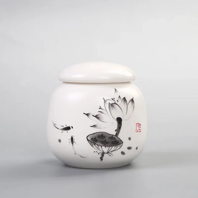 Minikeraamika Tea Caddy Tieguanyin tee hoiupaak reisimiseks kaasaskantav suletud teepurk kohvikonteiner majapidamises kasutatavad hoiupaagid