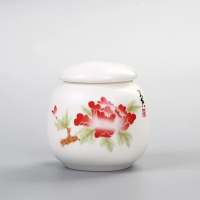 Minikeraamika Tea Caddy Tieguanyin tee hoiupaak reisimiseks kaasaskantav suletud teepurk kohvikonteiner majapidamises kasutatavad hoiupaagid