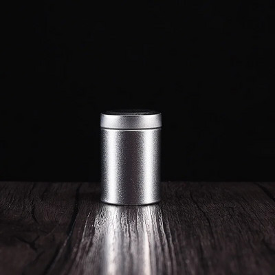 50 g apvalios sandarios metalinės arbatos skardinės kavos prieskonių arbatos indas lauke nešiojamas universalus pakavimas tuščia skardinė dėžutė