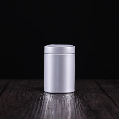 50 g apvalios sandarios metalinės arbatos skardinės kavos prieskonių arbatos indas lauke nešiojamas universalus pakavimas tuščia skardinė dėžutė