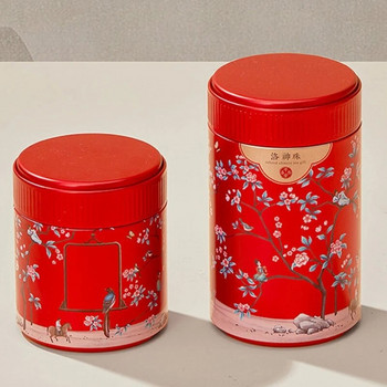 Моден метален чай Caddys Удобен контейнер за чай със сигурни капаци Издръжлива кутия за чай с контейнер с капак
