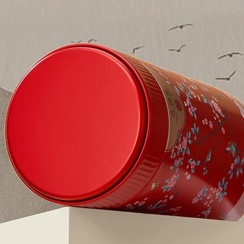 Fashion Metal Tea Caddys Mugav teekonteiner Turvalised kaaned Vastupidav teepurk kaanega anumaga