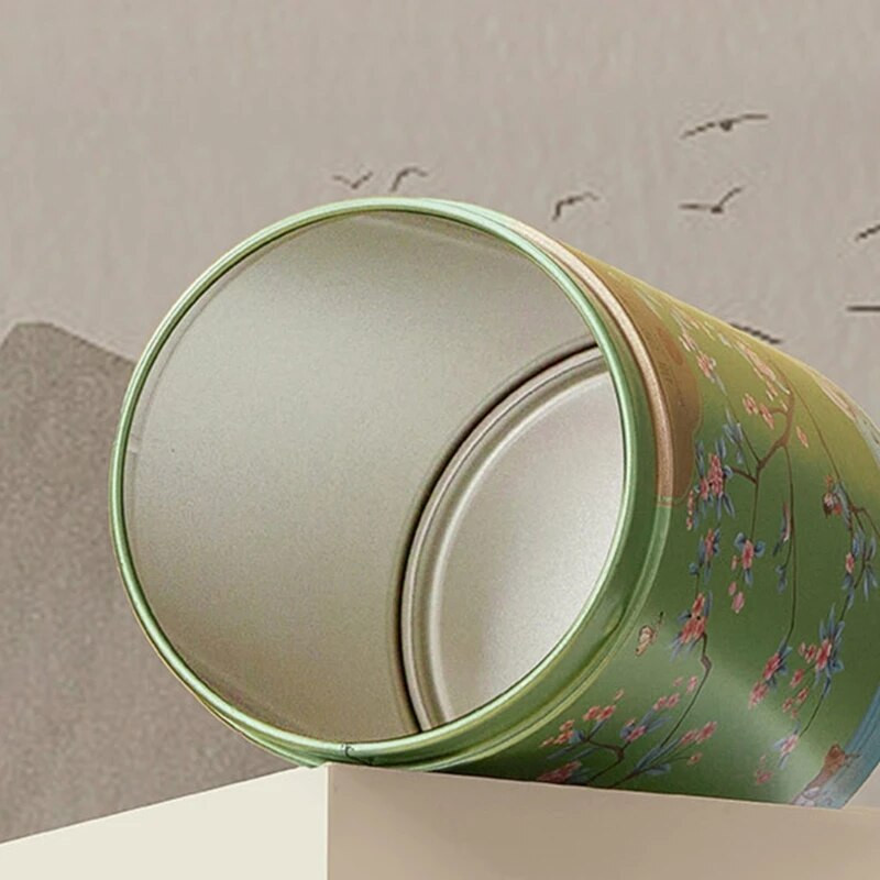 Fashion Metal Tea Caddys Mugav teekonteiner Turvalised kaaned Vastupidav teepurk kaanega anumaga