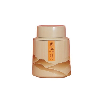 Kiniškos skardos arbatos kanistras, apvalus laikymo butelis birių lapų arbatai cukrui kavai su sandariu dangteliu Namų laikymo indai