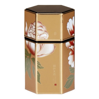 Kiniškos skardos arbatos kanistras, apvalus laikymo butelis birių lapų arbatai cukrui kavai su sandariu dangteliu Namų laikymo indai