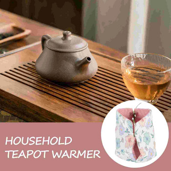 Изолирана тенджера за чай Покрива вътрешна дървена подложка Изолация и поддържа топло Чайник уютен