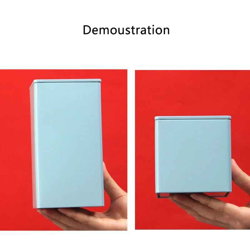 Creative Mini tee mahutid Teepurgid Universaalne kaasaskantav metallist tee hoiukarp Tühi tee pakkekarp