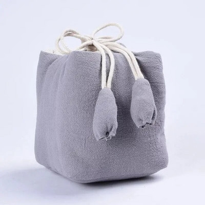 Bunched Bag Βαμβακερό σετ τσαγιού σετ τσαγιού αποθήκευσης Ταξίδι Φορητό τσαγιού ιαπωνικού στυλ Πανί τσάντα αποθήκευσης Τσάι Cozies ZC358