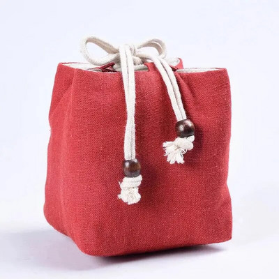 Bunched Bag Βαμβακερό σετ τσαγιού σετ τσαγιού αποθήκευσης Ταξίδι Φορητό τσαγιού ιαπωνικού στυλ Πανί τσάντα αποθήκευσης Τσάι Cozies ZC358