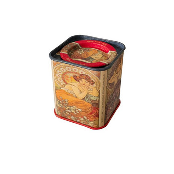 Σφραγισμένο κουτί τσαγιού Δοχείο αποθήκευσης σκευών τσαγιού Βάζο από κασσίτερο τετράγωνο κουτί Candy Iron canister Vintage κουτί τσαγιού για τσάι κουζίνας Ζάχαρη καφέ