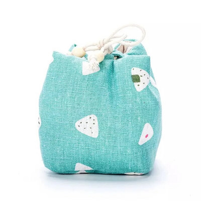 Jaapani kunstile trükitud puuvillase kanepi teetassi hoiukott Teenõude hoiustamiskangast riidest kott Ühe tassi reisiteetassi komplekti tasku ZC359