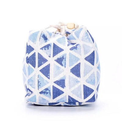 Jaapani kunstile trükitud puuvillase kanepi teetassi hoiukott Teenõude hoiustamiskangast riidest kott Ühe tassi reisiteetassi komplekti tasku ZC359