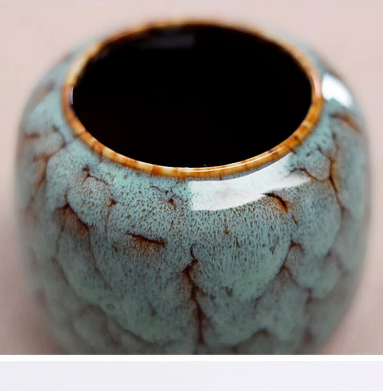 Hiina keraamiline tee Caddy puidust kaas lausriidest suletud säilituspurgid Pühadekingitused Kodus Kaasaskantav Reisi Mini Tea Caddy Teekarp