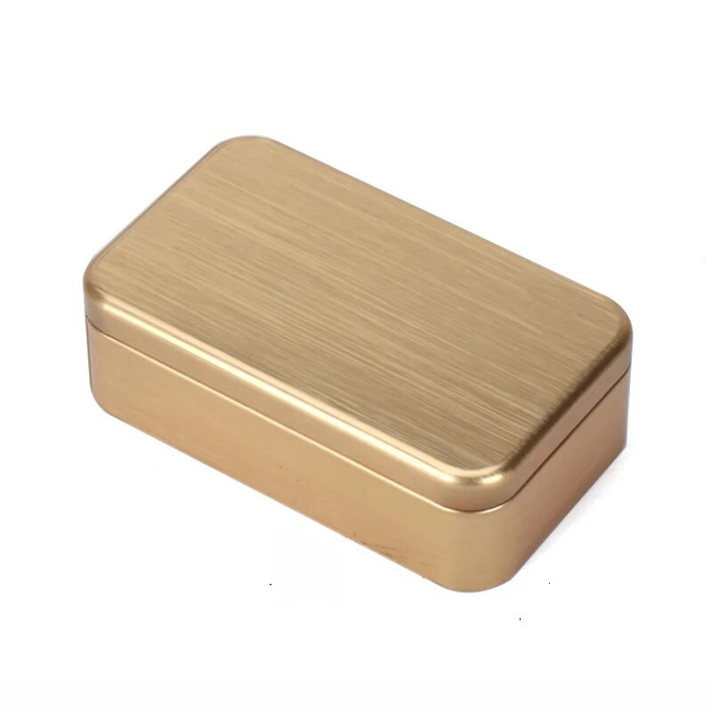 Paprasta grynos spalvos arbatos pakavimo skardinė dėžutė Dahongpao žaliosios arbatos skardinė arbatos dėžutė nešiojama užkandžių laikymo mini kosmetikos dėžutė