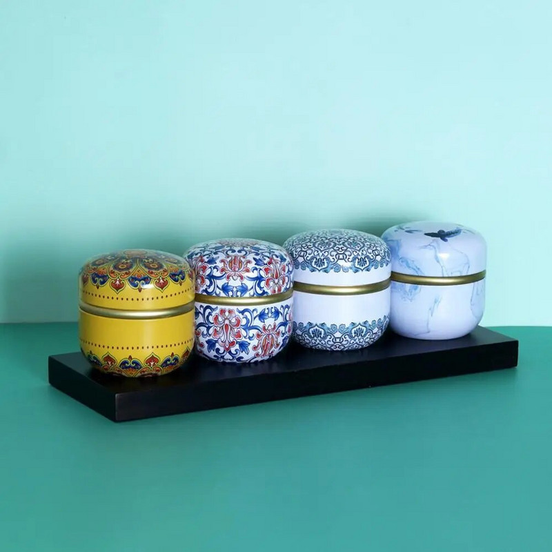 Niiskuskindel konteiner ümmargune plekk-tee Caddy pähklid kommid suupisted suletud purgiga universaalne pakkekarp