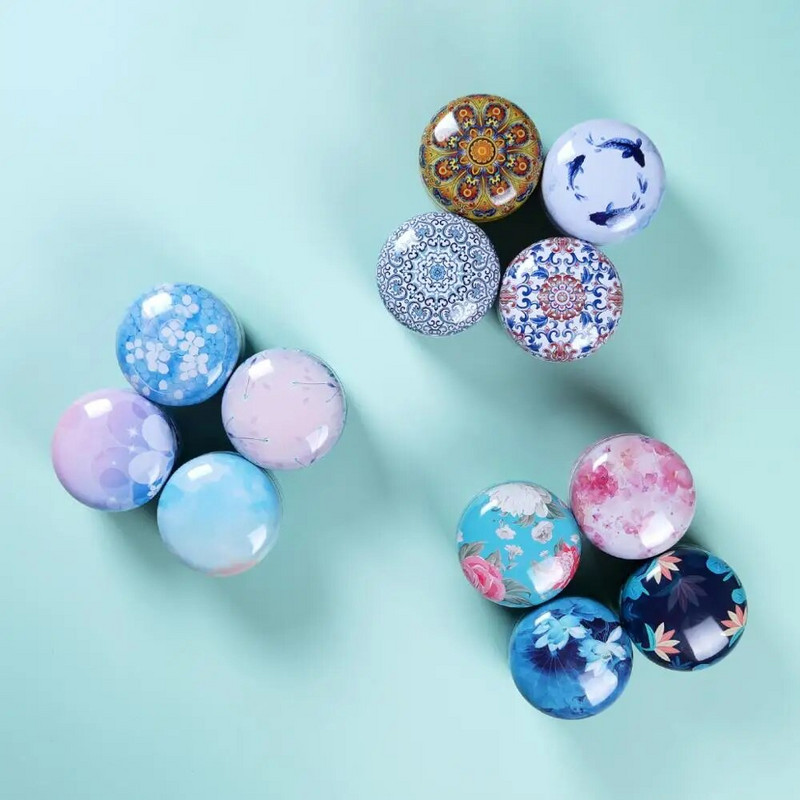 Niiskuskindel konteiner ümmargune plekk-tee Caddy pähklid kommid suupisted suletud purgiga universaalne pakkekarp