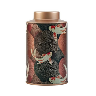 Vanad teekonteinerid tühjad ümmargused plekist kommipurk Väike kaanega säilituskonteiner Metallist väike teepakendite karp