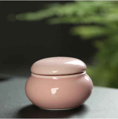 4tk/partii keraamilised mini-teepurgid suletud purgid lõhnapulbriga keraamilised pillide purgid pärlipulbri kaasaskantav reisipaak