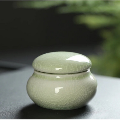 4tk/partii keraamilised mini-teepurgid suletud purgid lõhnapulbriga keraamilised pillide purgid pärlipulbri kaasaskantav reisipaak