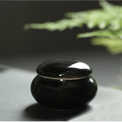 4tk/partii keraamilised mini-teepurgid suletud purgid lõhnapulbriga keraamilised pillide purgid pärlipulbri kaasaskantav reisipaak