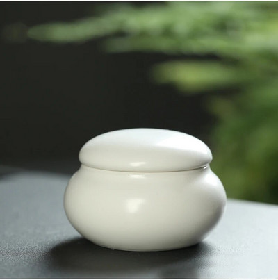 4tk/partii keraamilised mini-teepurgid suletud purgid lõhnapulbriga keraamilised pillide purgid pärlipulbri kaasaskantav reisipaak