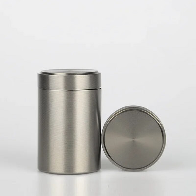 Mini nešiojamasis titano lydinio arbatos dėklas su dangteliais Tieguanyin sandarus laikymo bakas Kelionės arbatos dėžutės arbatos skardinės talpyklos Prieskonių indelis