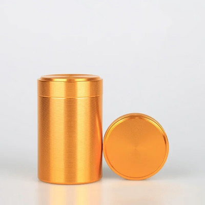 Mini nešiojamasis titano lydinio arbatos dėklas su dangteliais Tieguanyin sandarus laikymo bakas Kelionės arbatos dėžutės arbatos skardinės talpyklos Prieskonių indelis