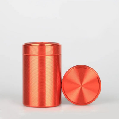 Mini nešiojamasis titano lydinio arbatos dėklas su dangteliais Tieguanyin sandarus laikymo bakas Kelionės arbatos dėžutės arbatos skardinės talpyklos Prieskonių indelis