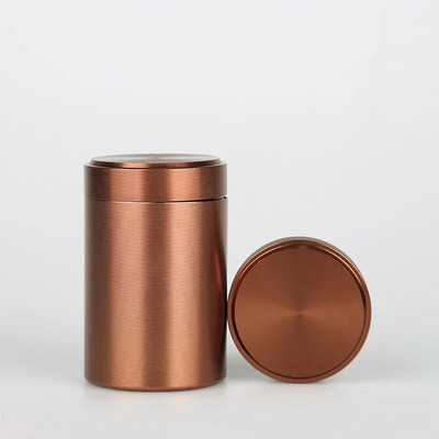 Mini nešiojamasis titano lydinio arbatos dėklas su dangteliais Tieguanyin sandarus laikymo bakas Kelionės arbatos dėžutės arbatos skardinės talpyklos Prieskonių indelis