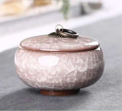 Kinų retro ledo krekingo arbatos formelės Keraminės skardos maži miltelių laikymo bakeliai Antikvariniai spalvingi arbatos indeliai arbatos indų rinkinio priedai