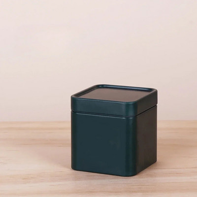 Mini Square Tea Caddies plekkkarp Lõhnastatud Roheline Teepurk Universaalne Vürtsid Kohvi Säilitus Box Office Kodu Köök Teenõud