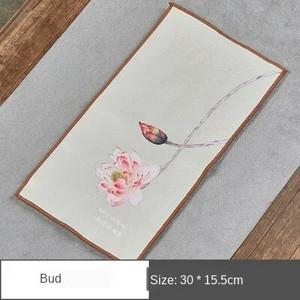 Seemisnahast teerätik majapidamises kasutatav Zeni teelaud, teekangas, kõrgekvaliteediline imav savist teealus Kung fu tee tee salvrätik Teetarvikud